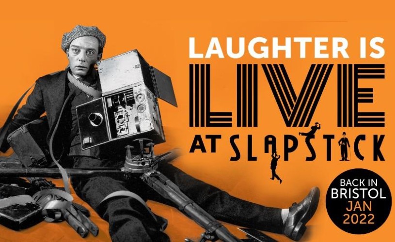 Slapstick Festival 2022 promo image with Buster Keaton